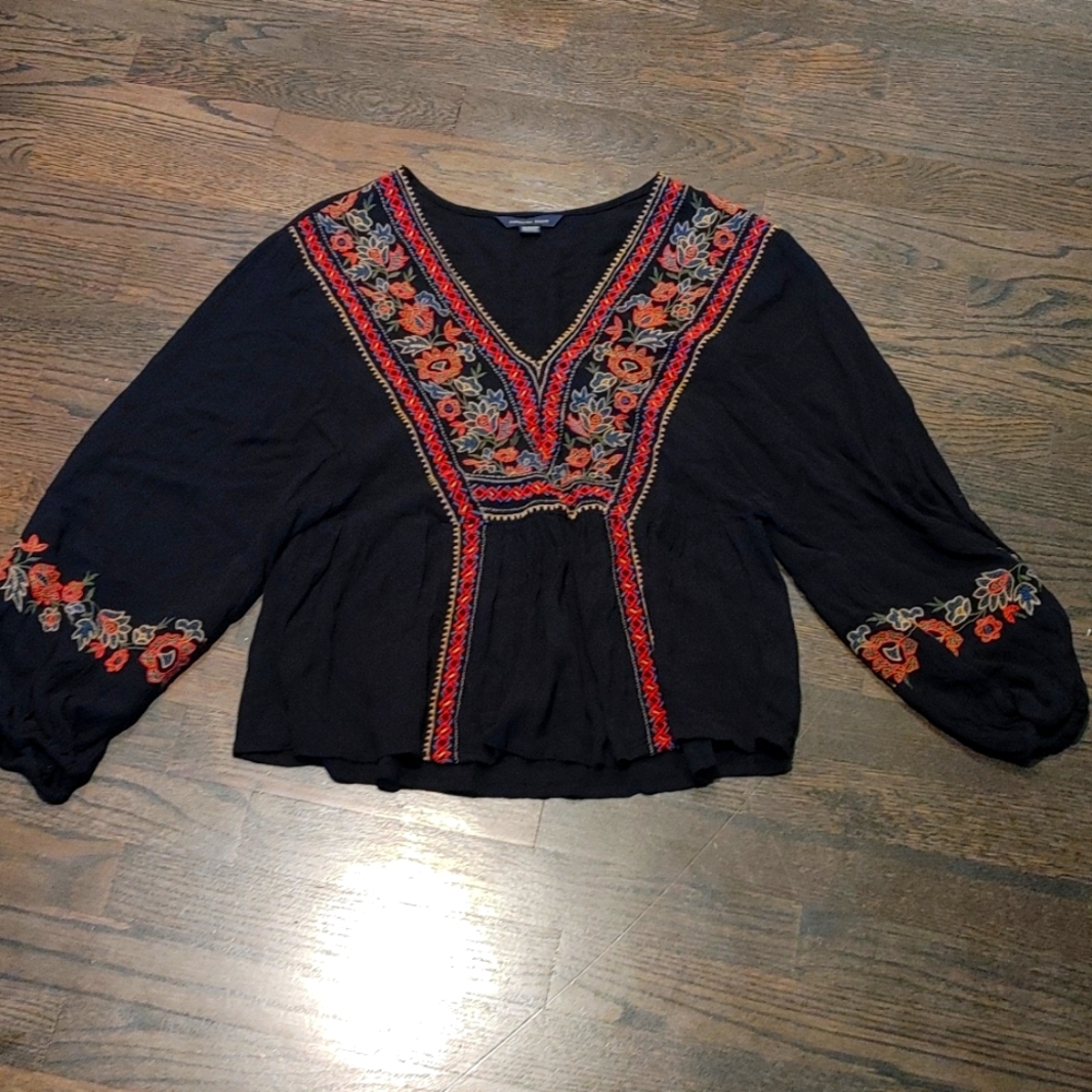 American Eagle Floral Blouse